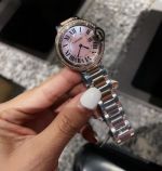 Cartier 28/33MM Quartz Movement Fisheye Glass Pink Watch
